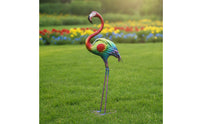 Metal Flamingo Statue Colorful Flamingo Garden Statue Outdoor for Yard, Patio