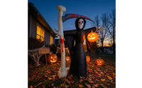 Realistic Inflatable Grim Reaper with Blade Eye-Catching Inflatable Grim Reaper Tall Giant for Yard, Garden, Porch