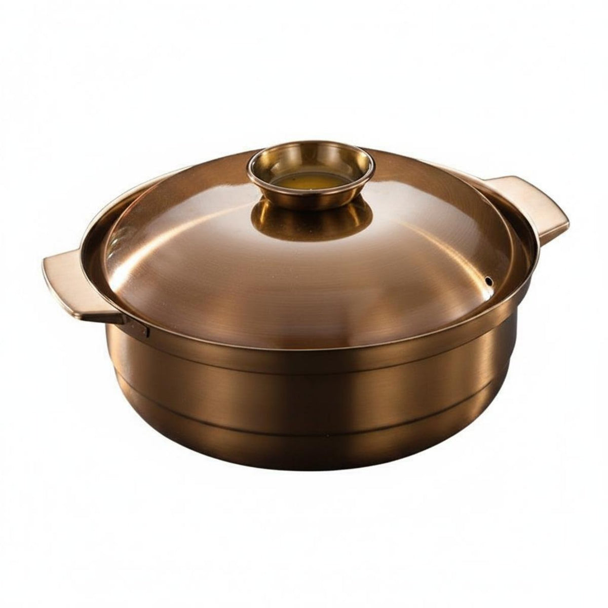 Induction Hot Pot Commercial Grade Stainless Steel Stew Pot Even Heating Stockpot with Lid for Restaurant