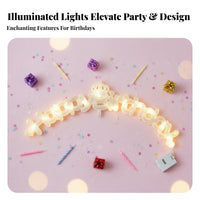 Crown Birthday Cake Light Powered Party Greetings Cake Topper Cooking Accessories