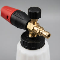 Hose Connector with Foam Sprayer for Car Cleaning, Car Wash Kit with Pressure Washer Gun and Foam Lance, Detailing Set with Brass Fittings, 1pc