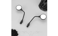 360 Rotation Bike Mirror  Set Shockproof Adjustable Bike Back View Mirror Kit  Scratch Resistant Lens for Commuters