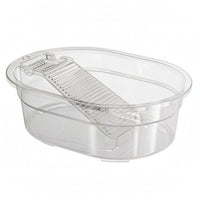 Washboard Tub Oval Shape Wash Basin Angled Scrub Board
