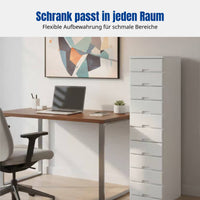 Hardwood Narrow Drawer Cabinet, Multi-Functional Storage, Bedroom, Living Room