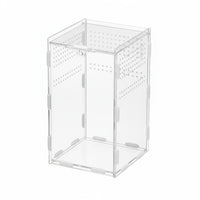 Acrylic Amphibian Box Secure Lock Acrylic Amphibian Enclosure Abrasion Resistant
