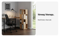 360-Degree Rotating Book Shelving Unit Mortise and Tenon Joinery Revolving Book Shelving Unit Easy Assembly Adaptable Design