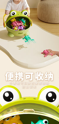 儿童弹跳小青蛙玩具按压跳跳蛙会跳的绿蛤蟆益智小孩亲子互动游戏.