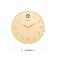 Wooden Cuckoos Clock Solid Wood Cuckoos Clock Silent Sweep Home Decor for Office
