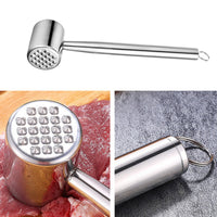 Two-SidedSided Meat Tenderizer Rust Resistant Stainless Steel Meat Mallet