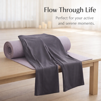 Wide Leg Trousers for Women with High Waist and Elastic Waistband, Cropped Pants in Stretch Nylon, Casual Gym Workout