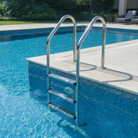 Stainless Steel Pool Ladder Anti-Slip Pool Ladder with Handrails Resistant