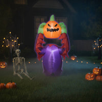 Inflatable Pumpkin Monster Inflate Halloween Decorations Yard Decoration Outdoor Easy to Inflate for Lawn, Porch