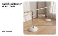 Adjustable Height Dance Bar Stable Base Home Practice Ballet Bar Sturdy Construction Freestanding Dance Bar for Adults, Dancers