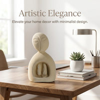 Modern Ceramic Statue for Desk, Abstract Art Sculpture Home Decor, Couple Sculpture Living Room Bedr - Image 9