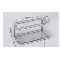 Two-Tier Display Rack Rectangular Desktop Display Rack Sturdy