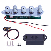 5-Knob Active Bass Preamp Easy Installation Musical Instrument Part Long-Lasting