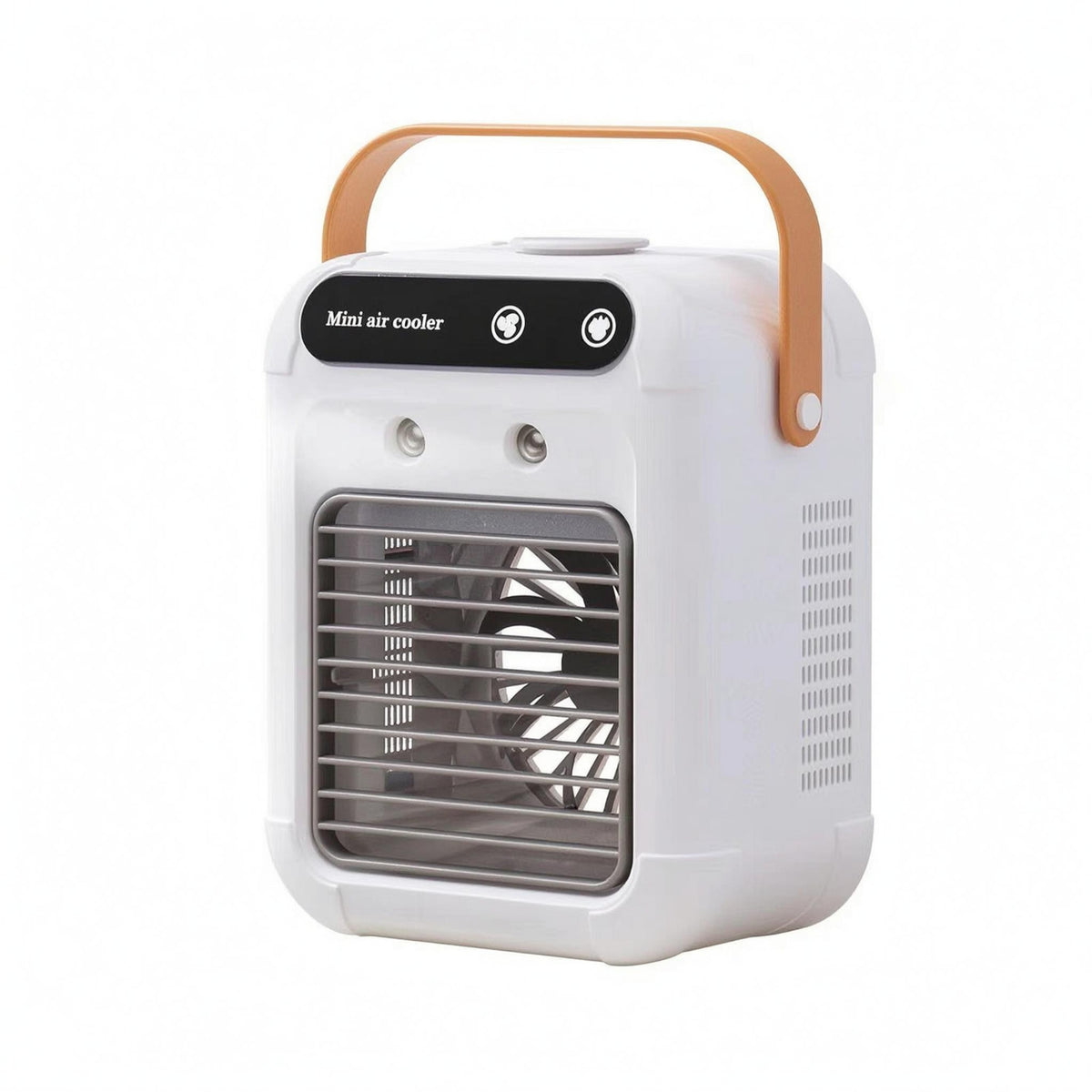 Compact Mini Air Cooler Fan Tabletop Desktop Air Cooler Metal Grille Humidifying Fan Humidifier Function