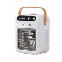 Compact Mini Air Cooler Fan Tabletop Desktop Air Cooler Metal Grille Humidifying Fan Humidifier Function