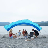 Beach Canopy Tent Curved Tunnel Canopy Tent Slim Poles for Sand