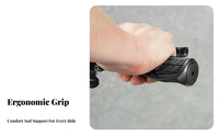 2 Pieces Anti-Slip Cycle Grips Wear-Resistant Mountain Bike Grips Shock Absorbing Anti-Slip Cycle Grip for Long Distance Riding, City Biking