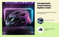 Kids bike helmet with rear light