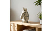 Tabletop Horse Bust Distressed Horse Bust Weathered for Entryway