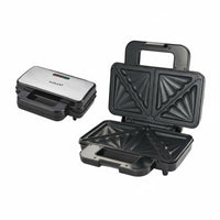 Multi-Functional Sandwich Press Easy to Clean Electric Waffle Appliance Cool Touch Handle Portable Breakfast Machine 1000W High Power for Home