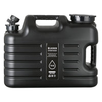 18.5L Black PE Food-Grade Water Bucket with Faucet for Camping