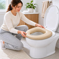 Toilet Seat Cushion Pad Lightweight Bathroom Accessory Textured Surface