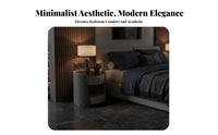 C-Shaped End Table with Drawer Minimalist design Household Furniture for Students