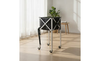 Tennis Ball Cart Foldable Tennis Ball Basket with Wheels Portable Carrier for Coaches, Coaching Training, Practice Practice Exercises