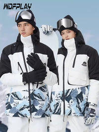 滑雪服女套装男冬季户外防风防水保暖加厚滑雪衣裤单板双板滑雪服