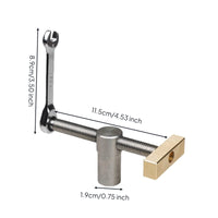 Ratchet Vise Mechanism Hardwood Vise Hardware CNC Machined Ratchet Clamp Benchtop Dog Clamp for Carpenters, Workshop