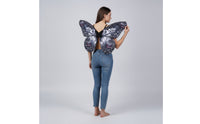 Butterfly Wing Accessories with Elastic Straps Satin Wearable Wing Pair for Kids, Cosplay, Stage Performance