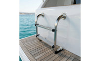 Anti-Slip Pool Handrail with Steps Rustproof Pool Entry Handrail Heavy Duty Hardware Long-Lasting for Swimmers