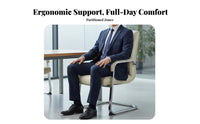 Upholstered managerial Armchair Thick paddinging Computer Chair Padded Armrests