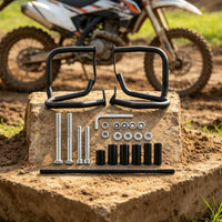 Motorcycle Matte Black Motorcycle Engine Guards Heavy-Duty with Mounting Hardware for Motorcyclists, Riders, Street, Garage