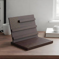 Wooden Coin Display Storage Space-Saving Wood Medal Display for Office Desk