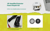 Automatic touchless faucet with movement detector, water-saving enhancement, commercial restroom entry control entryory