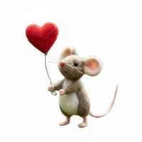 Wool Felt Romantic Gift Needle Felted Versatile Decor for Collectors