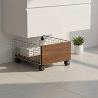 Bathroom Storage Cart Movable Under Sink Organizer Easy Reach