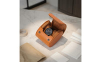Portable Watch Storage Box Great Gift Leather Watch Travel Case Sturdy Construction Snap Closure for Travelers
