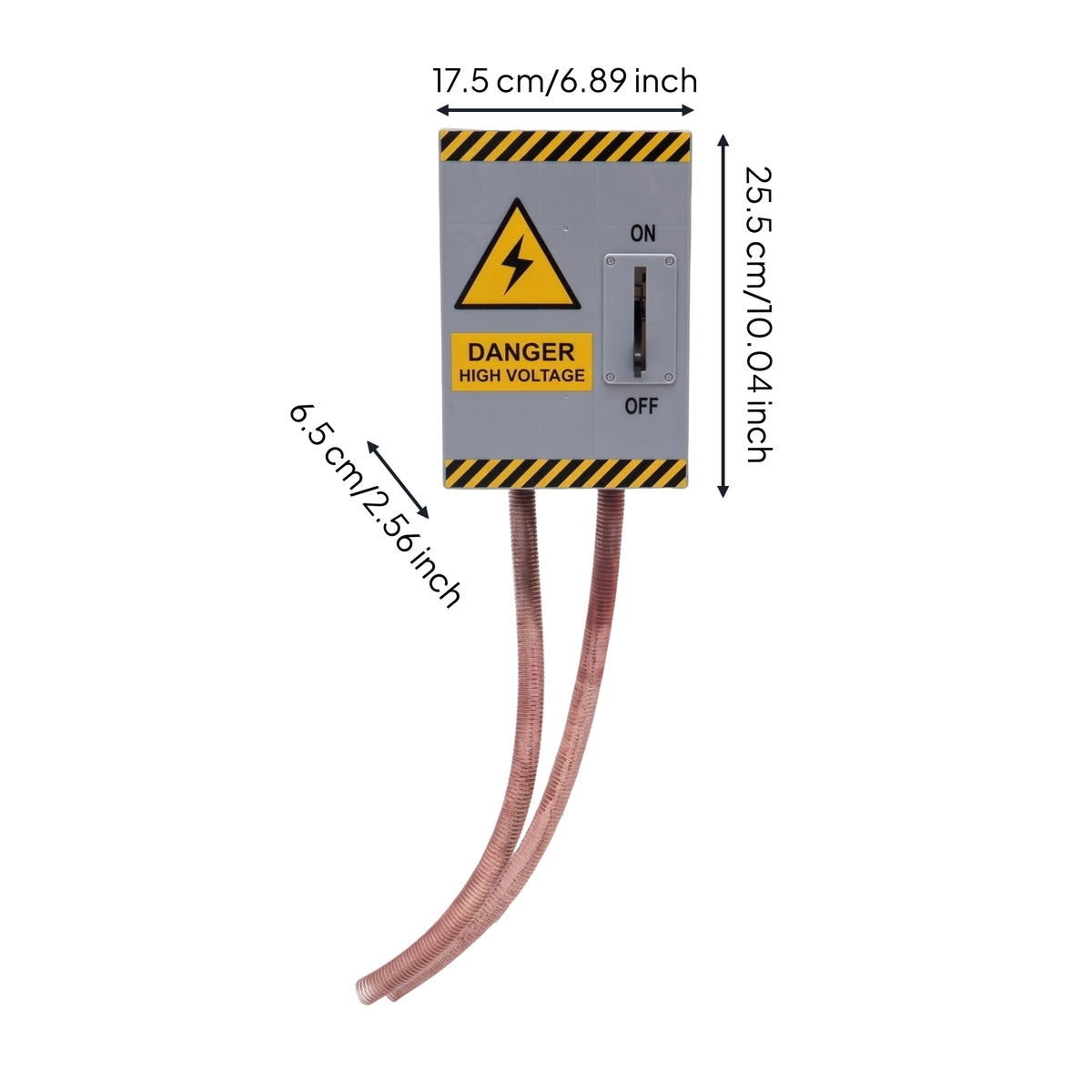 High-Energy Box Prop Lighted Warning Sign Decoration Electric