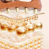 10-Bead Massage Deep Furrow Design Brass Bead Massage Brush