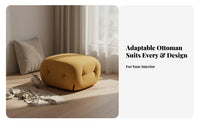 CumulusShaped Pouf inviting Seating Upholstered Floor Seat Comfortable for Homeowners
