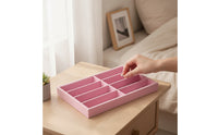 Slim-Profile Eyewear Tray with 8 Compartments Compact Glasses Tray Slim Sunglass Organizer Spacious for Dresser