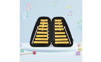 16-Note Aluminum Xylophone Color Coded Keys Double-Row Metal Xylophone Lightweight Music Education Music Instrument for Kids, Kindergarten