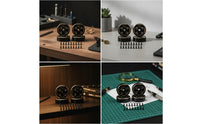 2 Pieces RC Crawler Weights with Screws Black Electroplated Brass Wheel Weights Hardware Anti-Rollover Bolt-on for Trail Tuning