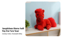 Equine Plush Stuffed Creature Giftable Horse Stuffed Toy Stuffed Horse Doll Soft Cute Design for Children, Presentation