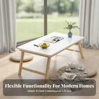 Foldable Bay alcove Desk Safe Rounded Corners Foldable Chabudai Table